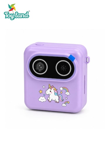 Kids Instant Print Camera with 2.4-Inch HD Screen, Instant Thermal Printing, 16X Digital Zoom, Expandable Memory Support, Self-Timer, Rechargeable Battery, Eco-Friendly Design, Portable Digital Camera for Boys &amp; Girls