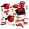 Kids Home Kitchen Play Set with Cooking Accessories, Pretend Play Toy Kitchen Set, Mini Cookware &amp; Food Accessories, Educational Role Play Toy for Boys &amp; Girls 3+ Years