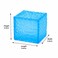 Cube Squeeze Ball Stress Relief Toy, Soft Sensory Squishy Fidget Cube for Kids &amp; Adults, Hand Exercise &amp; Anxiety Relief Toy-Blue