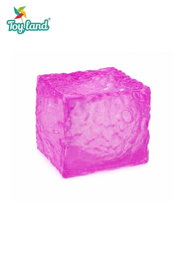 Cube Squeeze Ball Stress Relief Toy, Soft Sensory Squishy Fidget Cube for Kids &amp; Adults, Hand Exercise &amp; Anxiety Relief Toy-Purple