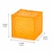 Cube Squeeze Ball Stress Relief Toy, Soft Sensory Squishy Fidget Cube for Kids &amp; Adults, Hand Exercise &amp; Anxiety Relief Toy-Yellow