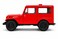 1:26 Scale 1971 Jeep DJ-5B Diecast Model Car &ndash; Classic Vintage with Opening Doors-Red
