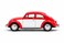 1:32 Scale 1967 Volkswagen Classical Beetle Diecast Model Car  with Opening Doors-Red