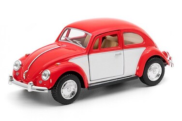 1:32 Scale 1967 Volkswagen Classical Beetle Diecast Model Car  with Opening Doors-Red