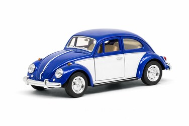 1:32 Scale 1967 Volkswagen Classical Beetle Diecast Model Car with Opening Doors-Blue