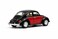 1:32 Scale 1967 Volkswagen Classical Beetle Diecast Model Car with Opening Doors-Black