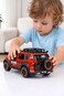 Kids Off-Road Adventure Toy Car with Pull-Back Action, Openable Doors &amp; Lights-SUV Toy for Children