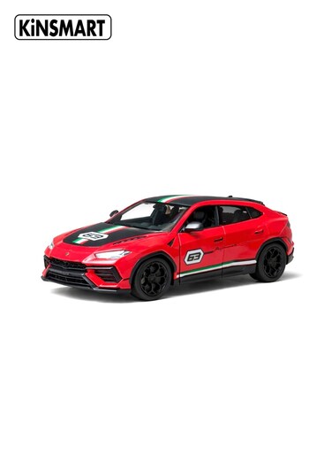 1:32 Scale Die-Cast Lamborghini Urus Model Car, Pull Back Action Toy SUV with Openable Doors, Realistic Sports Car for Kids &amp; Collectors-Red