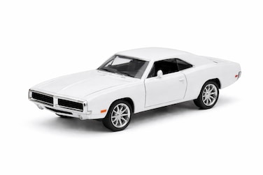 1:24 Scale Die-Cast Classic Sports Car Model Toy with Pull Back Action, Openable Doors, Detailed Interior, Metal Body Collectible Car for Kids &amp; Display-White