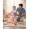 Baby Walker Bear Push Toy with Music &amp; Lights, Interactive Activity Walker with Adjustable Speed, Early Learning Walking Assistant for Toddlers-Pink