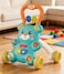 Baby Walker Bear Push Toy with Music &amp; Lights, Interactive Activity Walker with Adjustable Speed, Early Learning Walking Assistant for Toddlers-Green