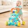Baby Walker Bear Push Toy with Music &amp; Lights, Interactive Activity Walker with Adjustable Speed, Early Learning Walking Assistant for Toddlers-Green