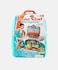 2-in-1 Kids Kitchen Play Set Backpack with 28 PCS Accessories, Portable Pretend Cooking Set for Toddlers (3+)