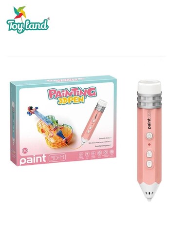3D Printing Pen for Kids &amp; Adults &ndash; Low Temperature Safe Drawing Pen, DIY Craft &amp; Creative Art Tool-Pink