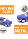 1:38 Scale Door Openable Pull Back Action 1964&frac12; Ford Mustang Diecast Metal Alloy Toy Car