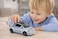 Kinsmart 1:28 Scale Police Die-Cast Car Model with Pull Back Action and Openable Doors