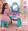 Kids Princess Vanity Table Set with Mirror &amp; Beauty Accessories &ndash; Pretend Play Makeup Dressing Table for Girls