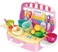 Kids Food Truck Kitchen Playset Toy, Portable Cooking Suitcase Set with Utensils &amp; Accessories