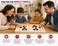 Wooden Fast Sling Puck Game Board for Kids &amp; Adults, 2 Player Tabletop Game with Elastic Band, Portable Family Fun Game