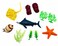 Mini Deep Sea Animal Toy Set with Storage Bottle, Ocean Sea Creatures Playset for Kids Learning &amp; Fun