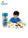 Mini Deep Sea Animal Toy Set with Storage Bottle, Ocean Sea Creatures Playset for Kids Learning &amp; Fun