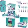 Kids Doctor Play Set, 2-in-1 Medical Trolley and Travel Case, Pretend Play Medical Kit with Accessories