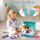 Kids Doctor Play Set, 2-in-1 Medical Trolley and Travel Case, Pretend Play Medical Kit with Accessories