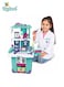 Kids Doctor Play Set, 2-in-1 Medical Trolley and Travel Case, Pretend Play Medical Kit with Accessories