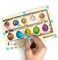 Magnetic Bead Maze Wooden Toy for Kids 3+   Color &amp; Number Learning Puzzle