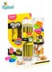 3-in-1 Study Set for Kids &ndash; HB Pencils, Sharpeners &amp; Erasers   Writing Pencil Kit   School Stationery Set