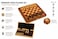 Wooden Folding Magnetic Chess Board Game Set with Classic Chess Pieces, Portable Storage Design for Kids &amp; Adults