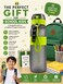 Portable Sports Water Bottle with Wrist Strap &ndash; Leakproof Reusable BPA-Free Drinking Bottle for School, Gym, Travel &amp; Outdoor Use, Grey 500ml