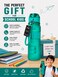 Portable Sports Water Bottle with Wrist Strap &ndash; Leakproof Reusable BPA-Free Drinking Bottle for School, Gym, Travel &amp; Outdoor Use, Green 500ml