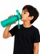 Portable Sports Water Bottle with Wrist Strap &ndash; Leakproof Reusable BPA-Free Drinking Bottle for School, Gym, Travel &amp; Outdoor Use, Green 500ml
