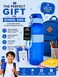 Portable Sports Water Bottle with Wrist Strap &ndash; Leakproof Reusable BPA-Free Drinking Bottle for School, Gym, Travel &amp; Outdoor Use, Blue 500ml