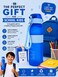 Portable Sports Water Bottle with Wrist Strap &ndash; Leakproof Reusable BPA-Free Drinking Bottle for School, Gym, Travel &amp; Outdoor Use, Blue 500ml