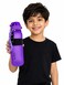 Portable Sports Water Bottle with Wrist Strap &ndash; Leakproof Reusable BPA-Free Drinking Bottle for School, Gym, Travel &amp; Outdoor Use, Purple 500ml