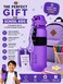 Portable Sports Water Bottle with Wrist Strap &ndash; Leakproof Reusable BPA-Free Drinking Bottle for School, Gym, Travel &amp; Outdoor Use, Purple 500ml