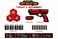 Kids Soft Foam Ball Blaster Gun Shooting Game Set with Target Cans &amp; Rotating Target, Indoor &amp; Outdoor Shooting Toy, Ages 6+