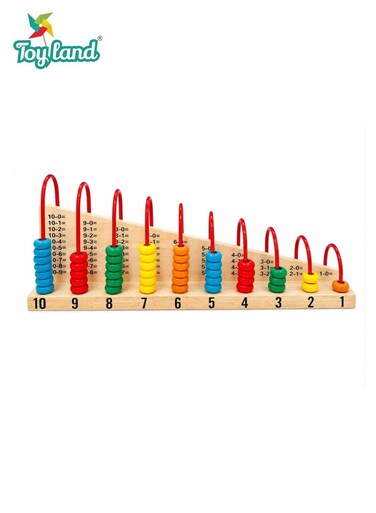 Wooden Educational Counting Abacus Math Learning Toy with Number Beads, Addition &amp; Subtraction Practice for Kids
