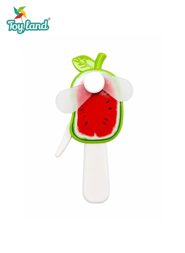 Portable Watermelon-Shaped Mini Handheld Fan for Kids &amp; Adults, Manual Press Fan with Soft Blades