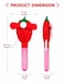 Toy Land Kids Bubble Fan Toy with Built-in Bubble Solution, Handheld Bubble Blower for Indoor &amp; Outdoor Play-Red