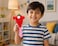 Toy Land Kids Bubble Fan Toy with Built-in Bubble Solution, Handheld Bubble Blower for Indoor &amp; Outdoor Play-Red