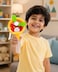 Toy land Kids Handheld Bubble Fan Toy with Built-in Bubble Solution, Cartoon Bubble Blower, Manual Bubble Maker for Indoor &amp; Outdoor Play, Party Favor, Birthday Gift