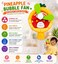 Toy land 4PCS Kids Handheld Bubble Fan Toy with Built-in Bubble Solution, Cartoon Bubble Blower, Manual Bubble Maker for Indoor &amp; Outdoor Play, Party Favor, Birthday Gift