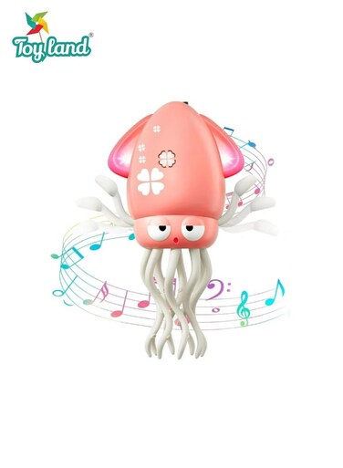Kids Interactive Dancing Octopus Toy with Music, Lights &amp; Obstacle Avoidance, Automatic Walking Educational Toy for Boys &amp; Girls, 3+ Year
