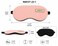 Soft Sleep Eye Mask for Men &amp; Women, Light Blocking Travel Sleeping Mask, Comfortable Adjustable Eye Cover for Home, Flight, Camping &amp; Meditation, Pink
