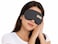 Soft Sleep Eye Mask for Men &amp; Women, Light Blocking Travel Sleeping Mask, Comfortable Adjustable Eye Cover for Home, Flight, Camping &amp; Meditation, Black