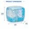 Cube Squeeze Ball Glitter Sensory Stress Relief Toy, Soft Squishy Fidget Toy for Kids &amp; Adults, Slow Rising Gel Cube-Blue