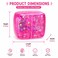 Cube Squeeze Ball Glitter Sensory Stress Relief Toy, Soft Squishy Fidget Toy for Kids &amp; Adults, Slow Rising Gel Cube-Pink